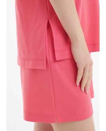 CLE LF25-1168 Футболка жен. Тропикана, св.красный