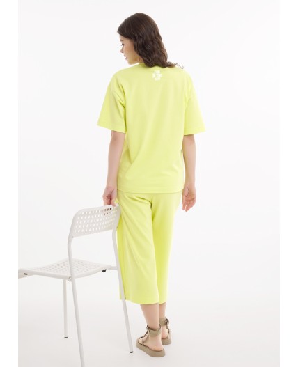 CLE LF25-1168/1 Футболка жен. Тропикана, св.жёлтый