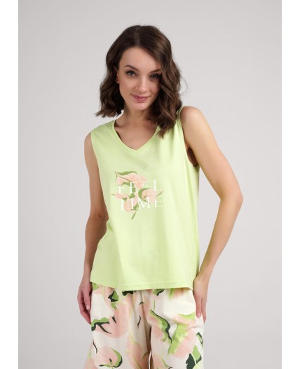 CLE LP25-1111 Комплект жен. Сен-Тропе, св.зелёный/персиковый