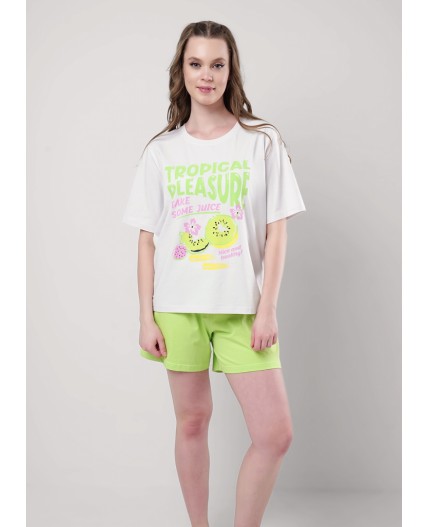 CLE LP25-1158 Комплект жен. Витаминка, св.серый/св.зелёный