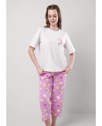 CLE LP25-1158/4 Комплект жен. Витаминка, св.серый/т.розовый