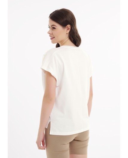 CLE LP25-1168 Набор одежды жен. Тропикана, молочный/св.коричневый