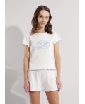 CLE LP25-1169/1 Пижама жен. Сёрф, молочный