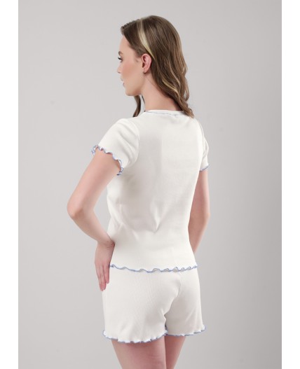 CLE LP25-1169/1 Пижама жен. Сёрф, молочный