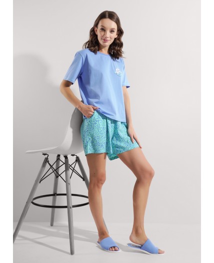 CLE LP25-1169/2 Набор одежды жен. Сёрф, голубой/св.зелёный