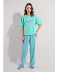 CLE LP25-1169/4 Набор одежды жен. Сёрф, св.зелёный/голубой