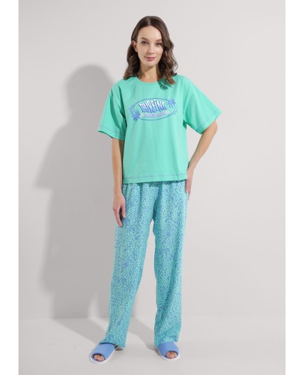 CLE LP25-1169/4 Набор одежды жен. Сёрф, св.зелёный/голубой