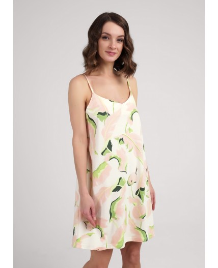 CLE LS25-1111 Сорочка ночн. жен. Сен-Тропе, персиковый/св.зелёный