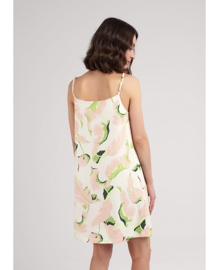 CLE LS25-1111 Сорочка ночн. жен. Сен-Тропе, персиковый/св.зелёный