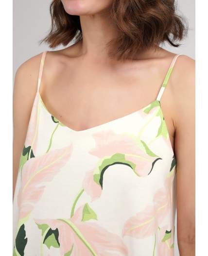 CLE LS25-1111 Сорочка ночн. жен. Сен-Тропе, персиковый/св.зелёный