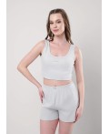 CLE LSET25-1158 Пижама жен. Витаминка, св.серый