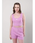 CLE LSET25-1158/1 Пижама жен. Витаминка, т.розовый