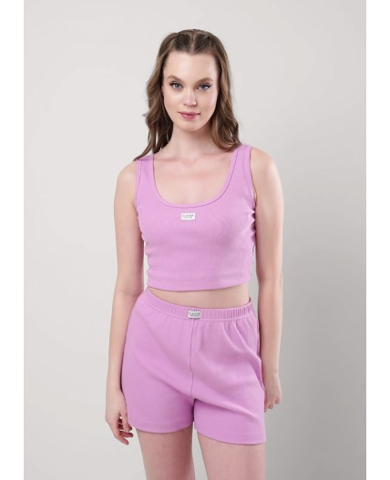 CLE LSET25-1158/1 Пижама жен. Витаминка, т.розовый