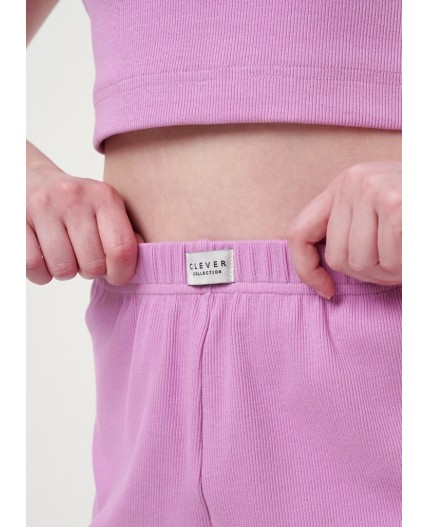 CLE LSET25-1158/1 Пижама жен. Витаминка, т.розовый