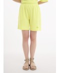 CLE LSH25-1168 Шорты жен. Тропикана, св.жёлтый