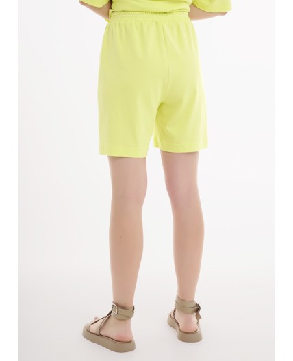 CLE LSH25-1168 Шорты жен. Тропикана, св.жёлтый