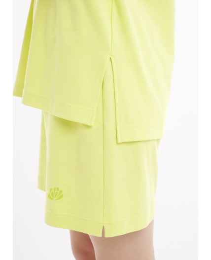 CLE LSH25-1168 Шорты жен. Тропикана, св.жёлтый