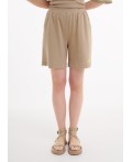 CLE LSH25-1168 Шорты жен. Тропикана, св.коричневый