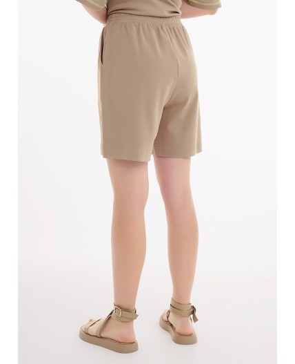 CLE LSH25-1168 Шорты жен. Тропикана, св.коричневый