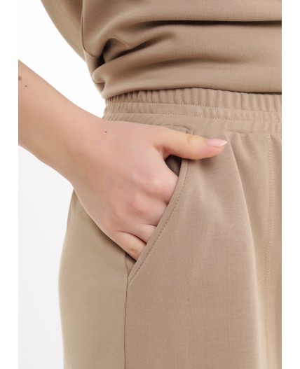 CLE LSH25-1168 Шорты жен. Тропикана, св.коричневый