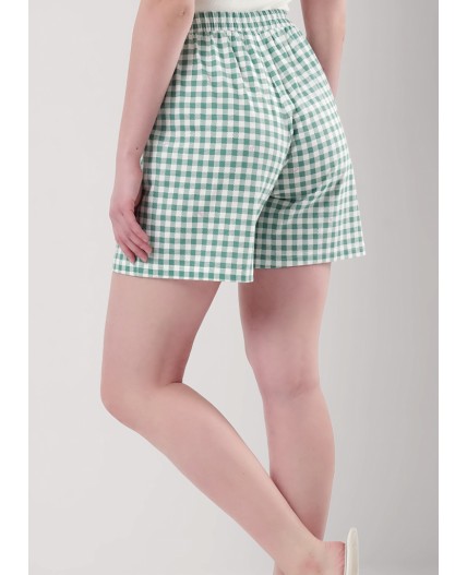 CLE LSH25-968 Шорты жен. Home line ВЛ25, молочный/св.зелёный