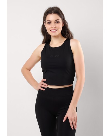CLE LT25-100 э Майка жен. Грей, чёрный