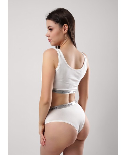 CLE LT25-1159 Майка жен. укор. Мускат, молочный