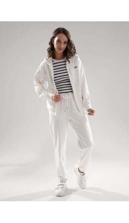 CLE LTR25-1163 Брюки жен. Морской, молочный