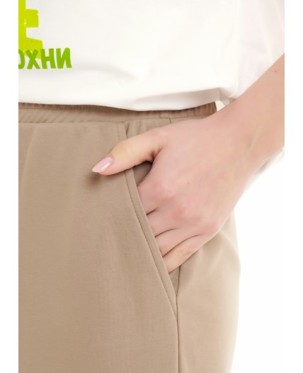 CLE LTR25-1168 Брюки жен. Тропикана, св.коричневый