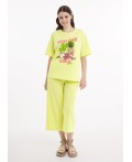 CLE LTR25-1168 Брюки жен. Тропикана, св.жёлтый