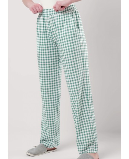 CLE LTR25-968 Брюки жен. Home line ВЛ25, молочный/св.зелёный