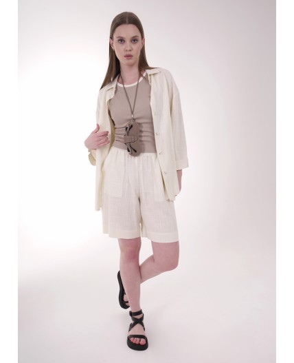 CLE Блузка жен. 253189/170лв, молочный