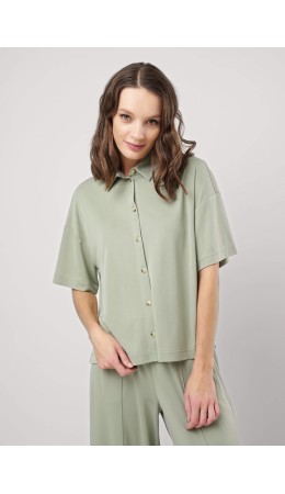CLE Блузка жен. 256828/169з, хаки