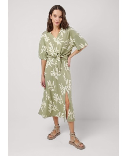 CLE Блузка жен. 256831/169зн, хаки/молочный