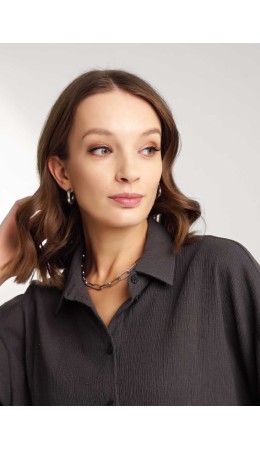 CLE Блузка жен. 256901/175эфо, т.серый