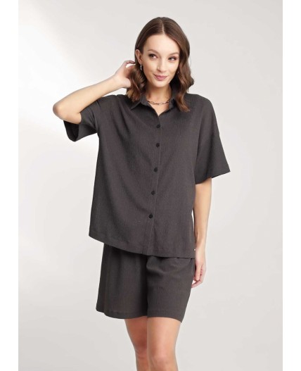 CLE Блузка жен. 256901/175эфо, т.серый