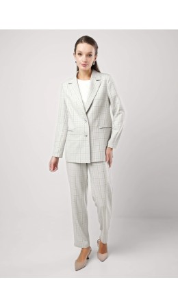 CLE Брюки жен. 253024/167нг, серый/св.зелёный