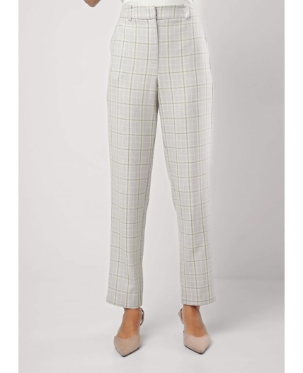 CLE Брюки жен. 253024/167нг, серый/св.зелёный