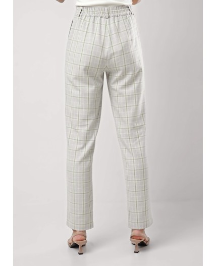 CLE Брюки жен. 253024/167нг, серый/св.зелёный