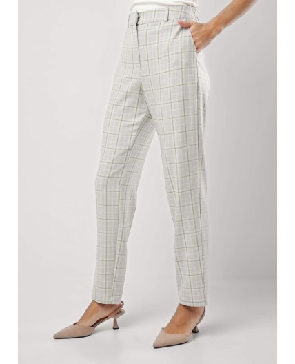 CLE Брюки жен. 253024/167нг, серый/св.зелёный