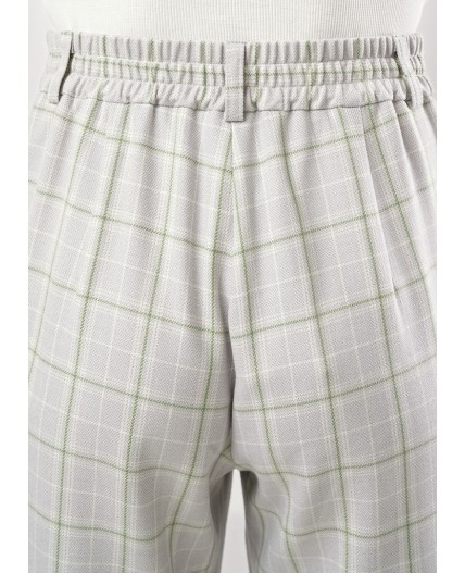 CLE Брюки жен. 253024/167нг, серый/св.зелёный