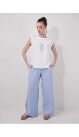 CLE Брюки жен. 256911/177эф, голубой