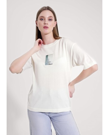 CLE Джемпер жен. 254004ха _2, молочный