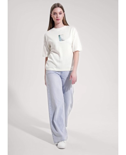 CLE Джемпер жен. 254004ха _2, молочный