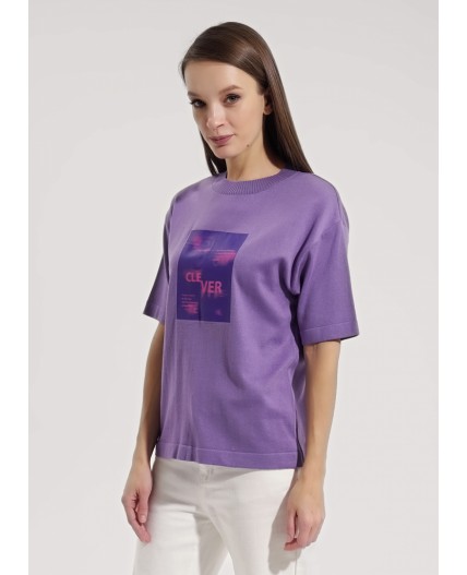 CLE Джемпер жен. 254004ха_п5, фиолетовый