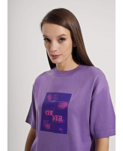 CLE Джемпер жен. 254004ха_п5, фиолетовый