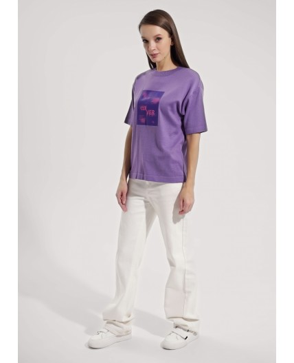 CLE Джемпер жен. 254004ха_п5, фиолетовый