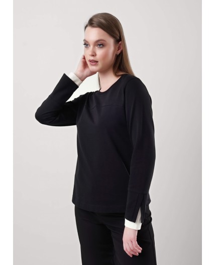 CLE Джемпер жен. 256728/160кдт, чёрный