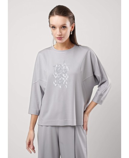 CLE Джемпер жен. 256819/167сд_п, серый