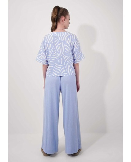 CLE Джемпер жен. 256912/177эфн, молочный/голубой